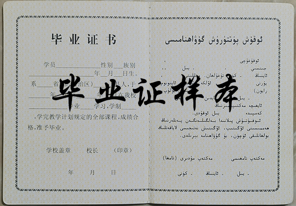 新疆成人中等專業(yè)學(xué)校畢業(yè)證內(nèi)芯