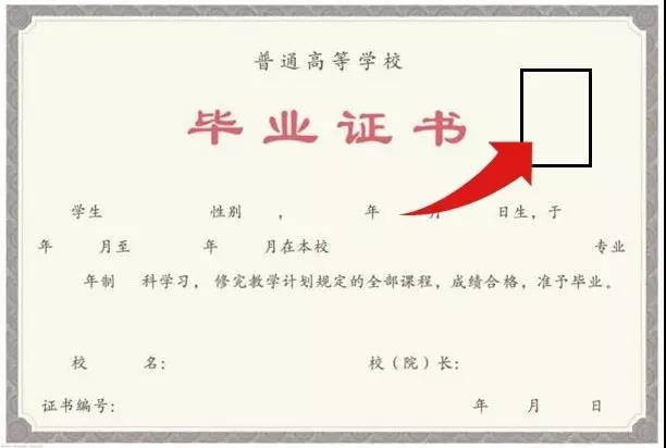 大學畢業證樣本