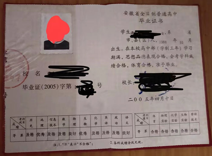 2002年<a href=https://www.wenpnet.com/cyzx/ target=_blank class=infotextkey>高中畢業(yè)證樣本</a>